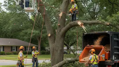 Emergency tree service crew clearing storm-damaged trees in Albany, NY