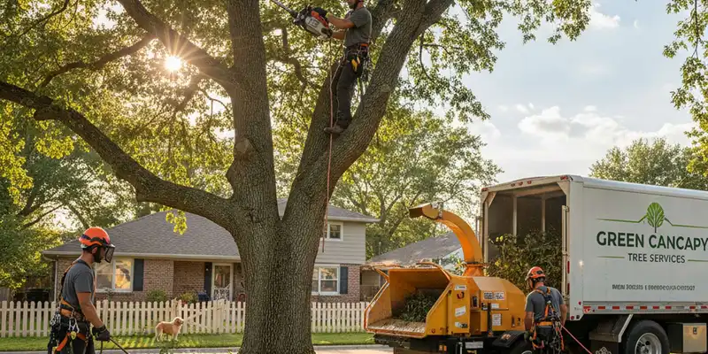 Tree service team in Albany, NY providing expert tree removal and trimming for homeowners