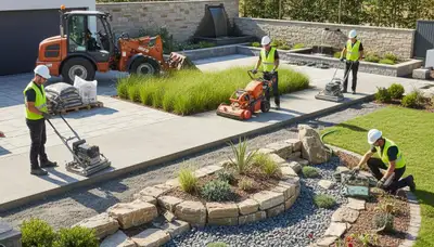 Tree service team in Albany, NY providing landscape design and property care services