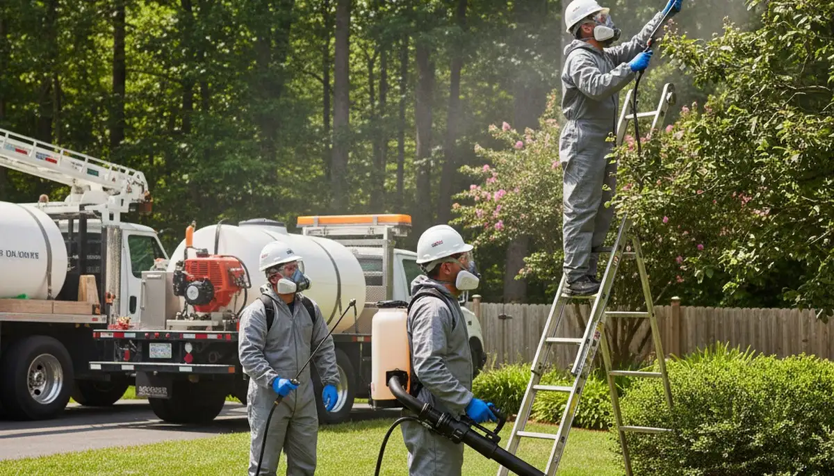 Professional tick control service in Albany, NY protecting a residential yard and family outdoors