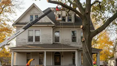 Tree service crew in Albany, NY providing professional tree care and removal services
