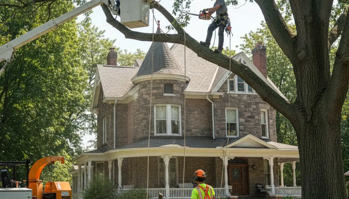 Tree service crew in Albany, NY providing professional tree care and removal services