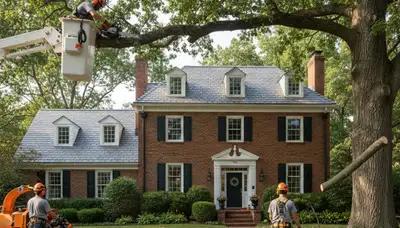 Tree service crew in Albany, NY providing professional tree trimming and removal services