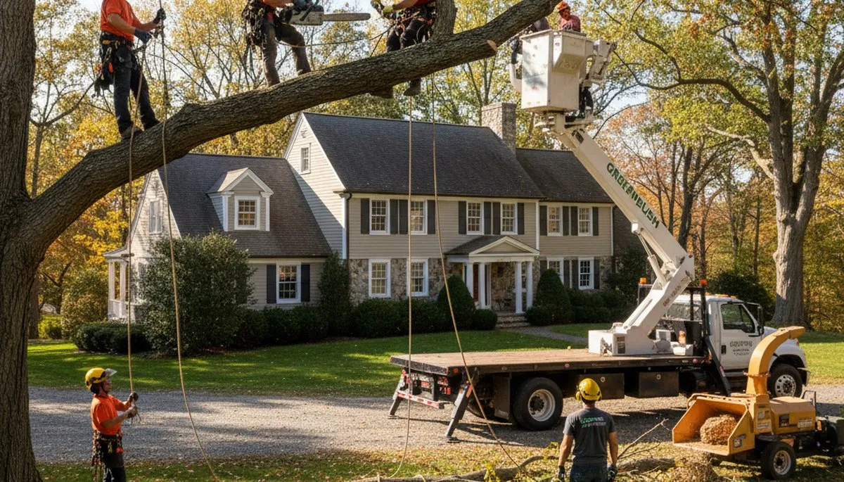 Tree service crew in Albany, NY providing professional tree removal and trimming