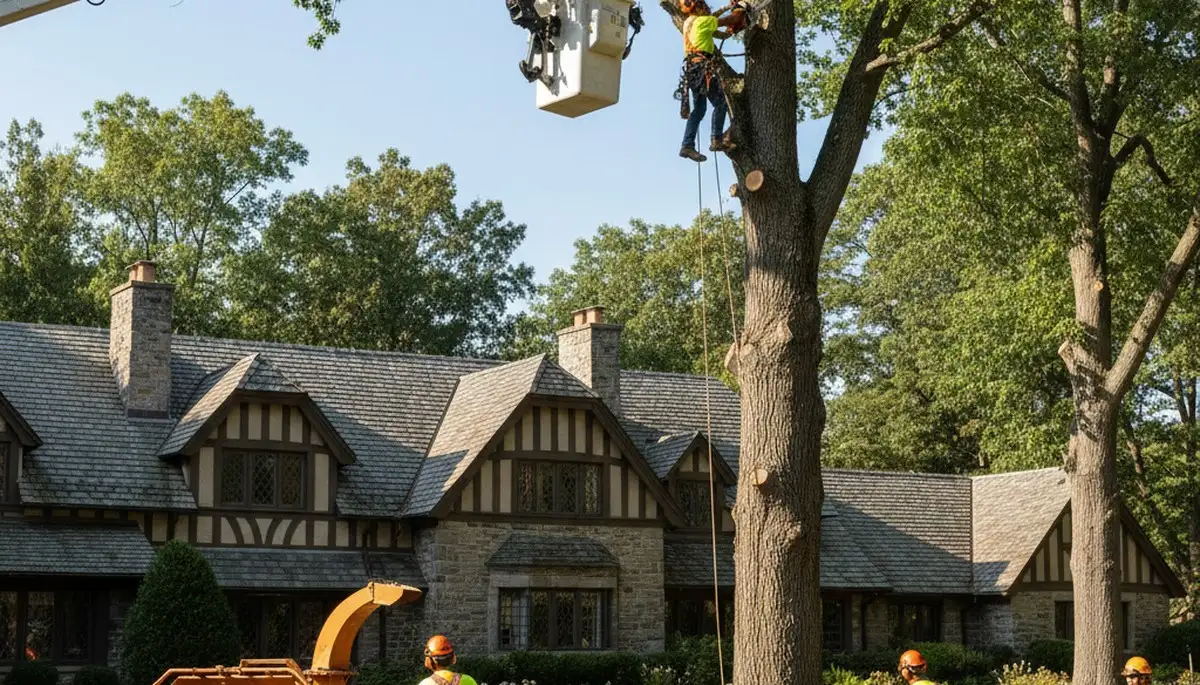 Tree service crew in Albany, NY providing professional tree trimming and removal services