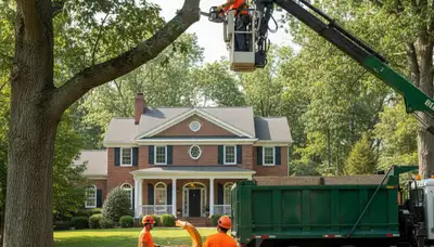 Tree service crew in Albany, NY providing professional tree trimming and removal services