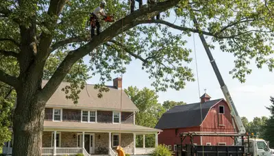 Tree service team in Albany, NY providing professional tree care and removal services