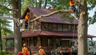 Tree service crew in Albany, NY providing professional tree care and removal services