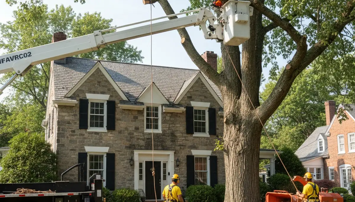 Tree service crew in Albany, NY providing professional tree trimming and removal services