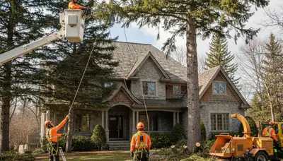 Tree service crew providing professional tree care in Albany, NY