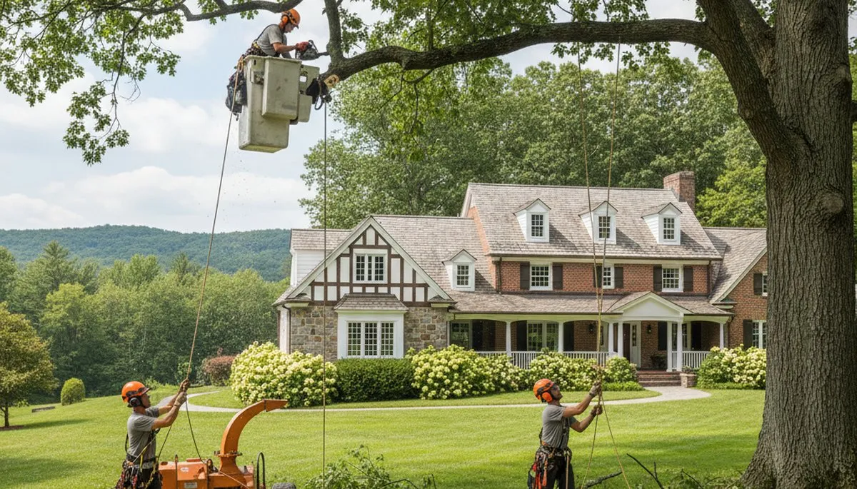 Tree service crew in Albany, NY handling professional tree care and removal