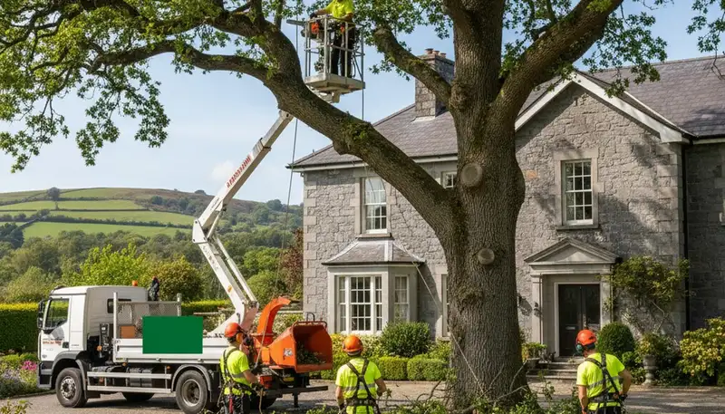 Tree service crew in Albany, NY providing professional tree removal and trimming