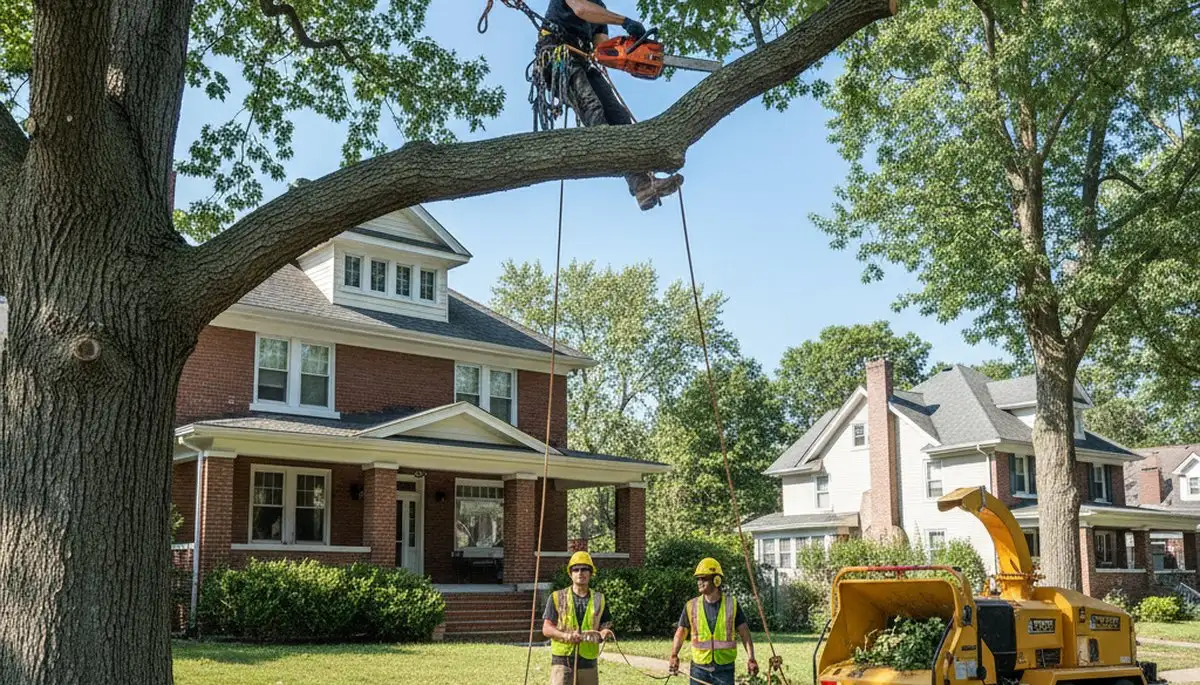 Tree service crew in Albany, NY providing professional tree trimming and removal services