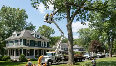Tree service team in Albany, NY providing professional tree care and removal