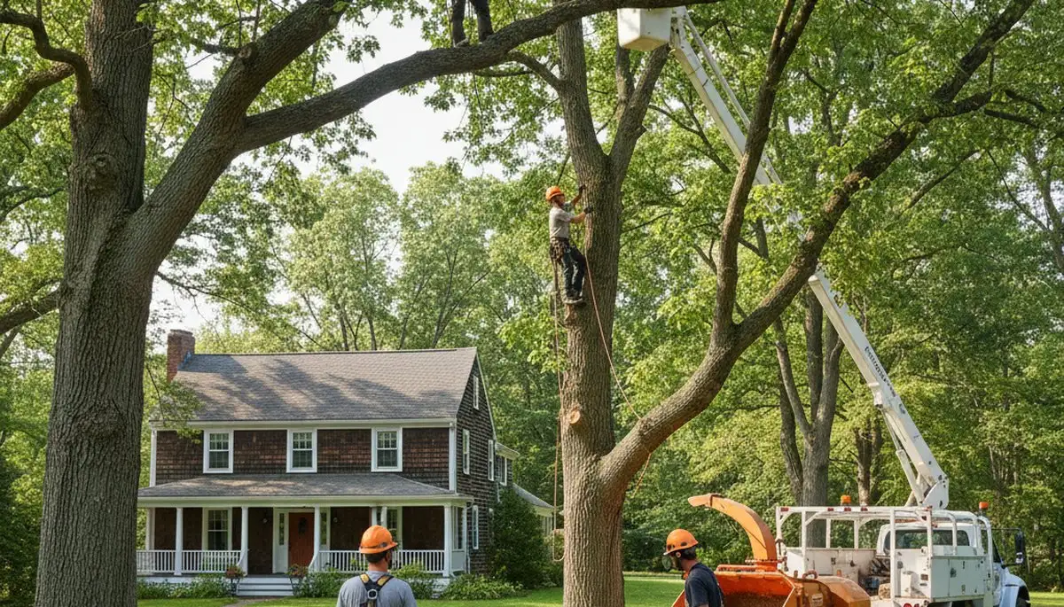 Tree service team in Albany, NY providing professional tree care and removal services